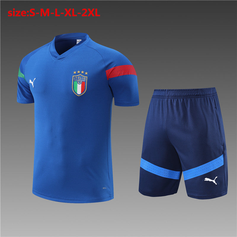 2223 short sleeve Italian blue