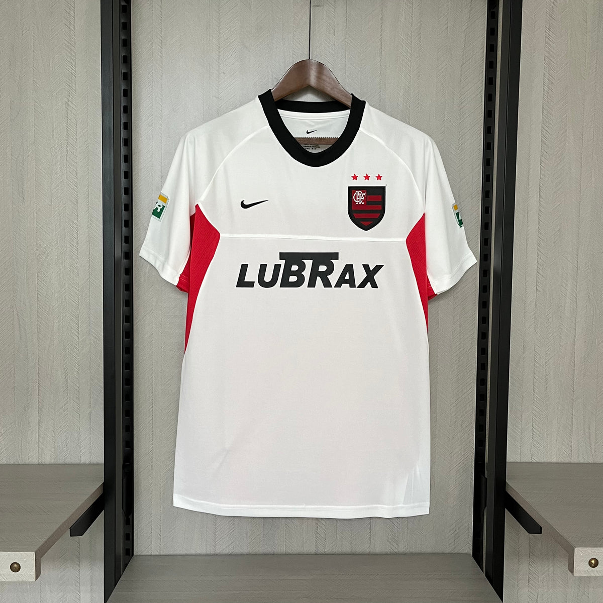 01-02 flamengo away white retro jersey