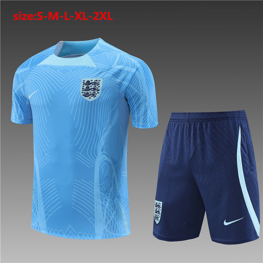 2223 short sleeve England light blue