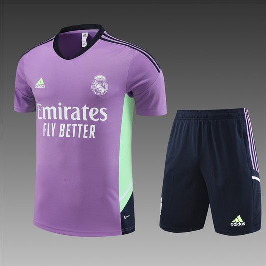 2223 short sleeve Real Madrid purple with royal blue