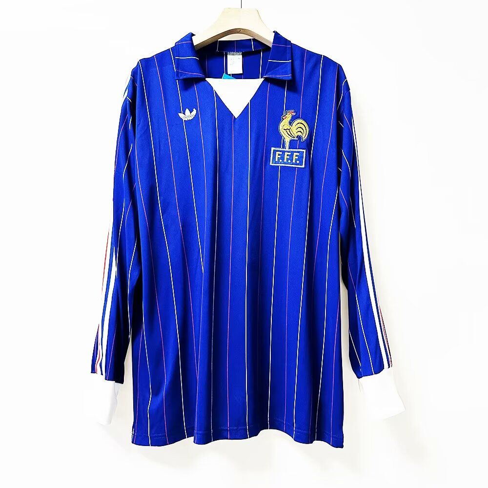 1980-1982 France home long sleeve retro jersey