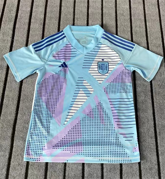 2024 Spain blue goalkeeper jersey