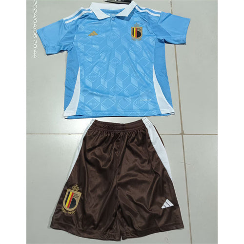 2024 Belgium away blue kid kit