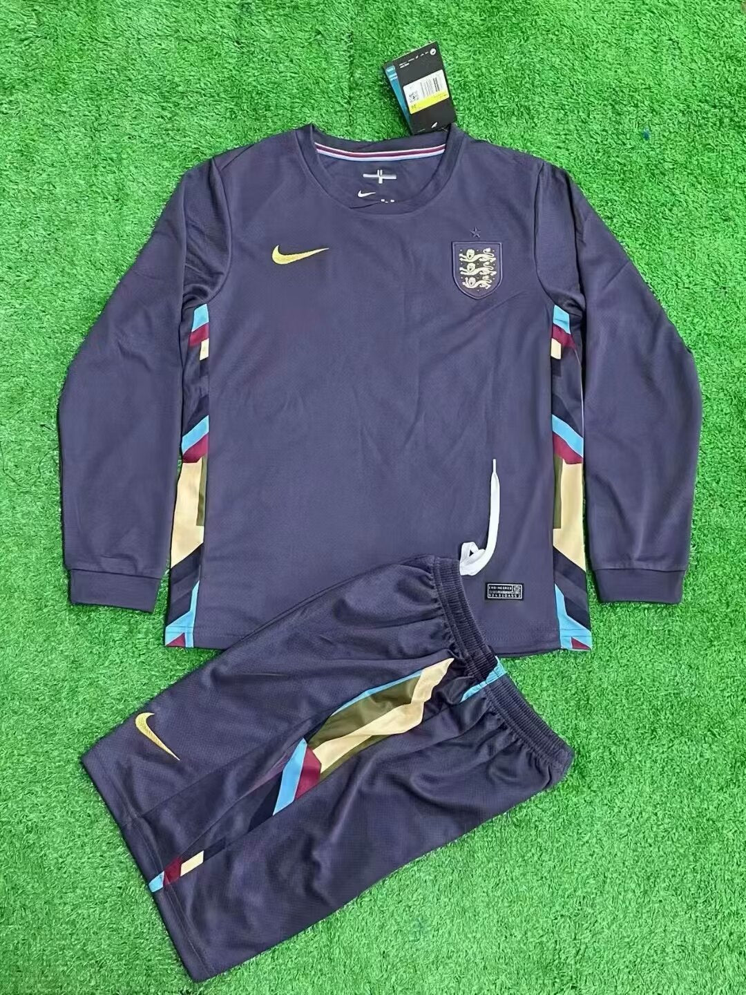 2024 England away long sleeve kid kit