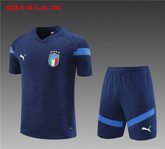 2223 short sleeve Italian royal blue