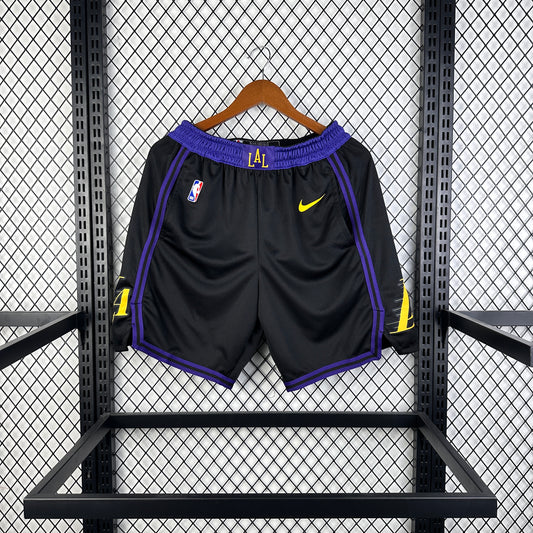 Lakers black city edition NBA shorts