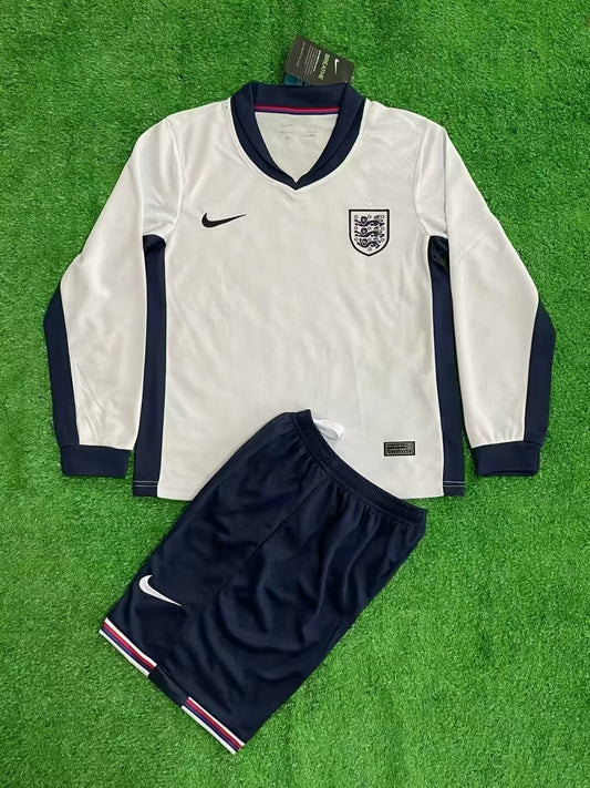 2024 England home long sleeve kid kit