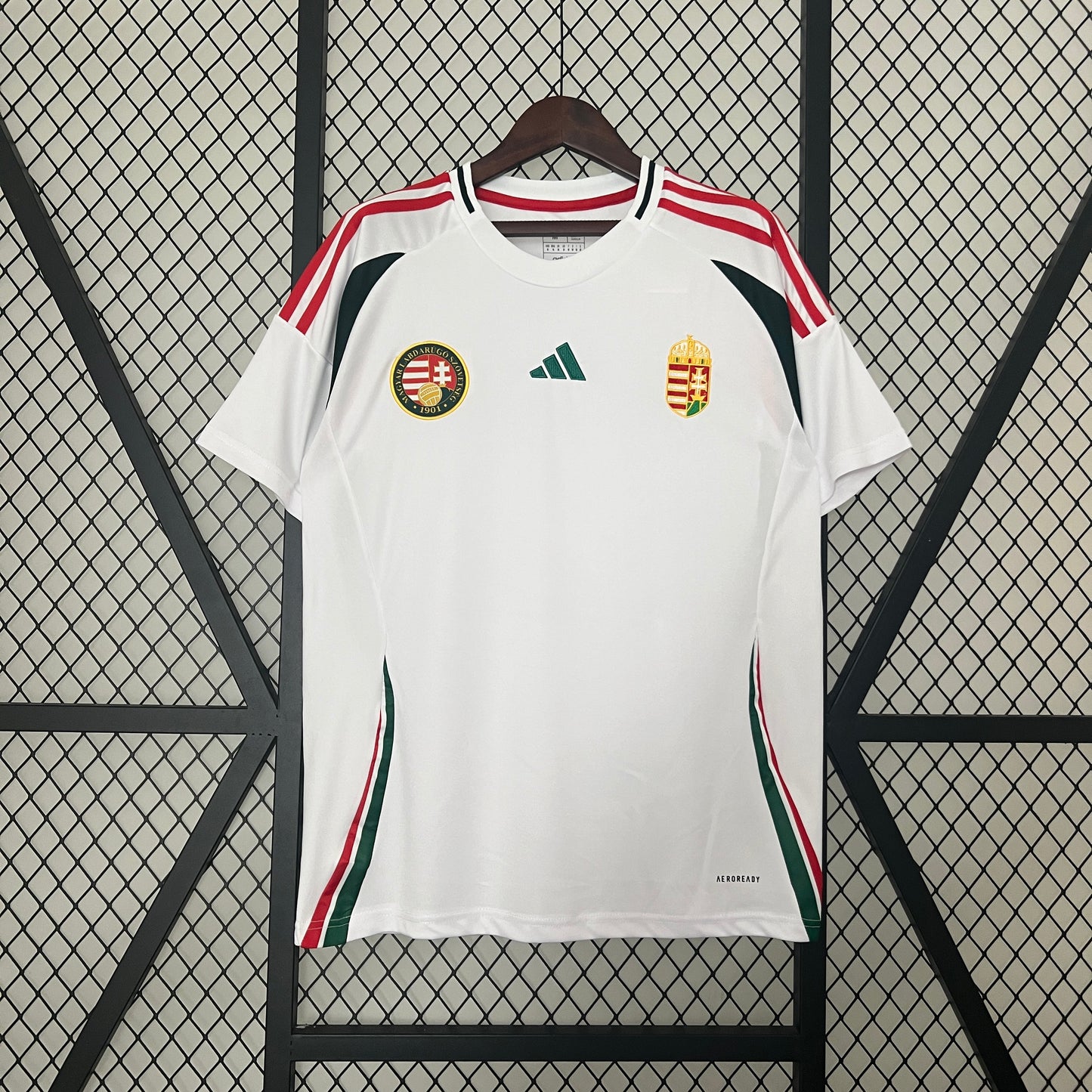 2024 Hungary white soccer jersey