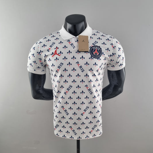 PSG Polo Jordan co branded white