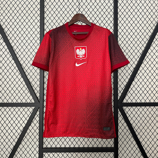 2024 Poland away red soccer jersey