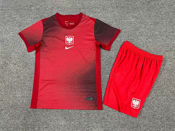 2024 Poland away red kid kit