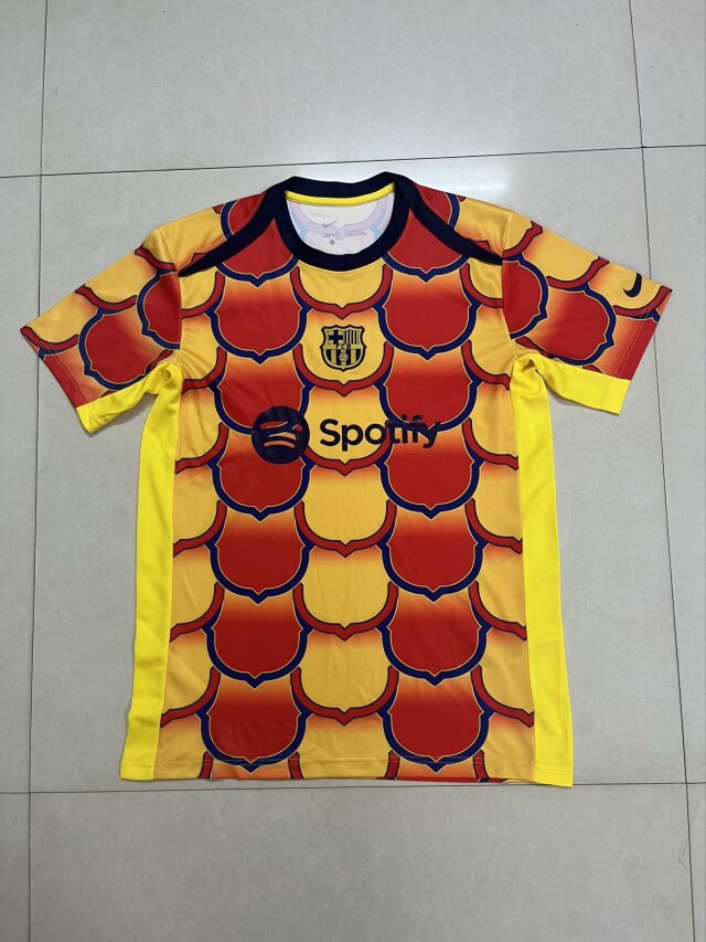 24-25 BAR yellow and red special version jersey