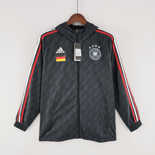 2022 Germany Windbreaker Black Red and White