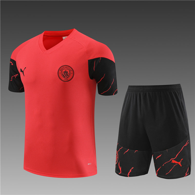 2324 short sleeve Manchester City orange red