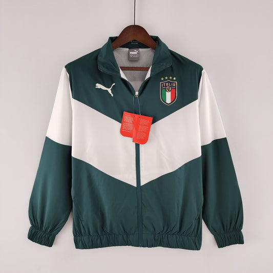 2022 Italy Windbreaker White-Green