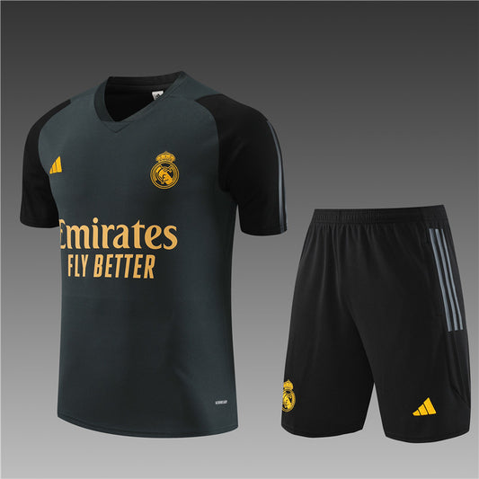 2324 Short Sleeve Real Madrid Dark Gray