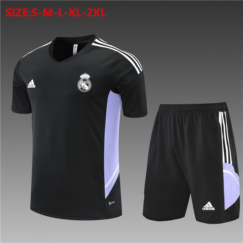 2223 Short Sleeve Real Madrid Black