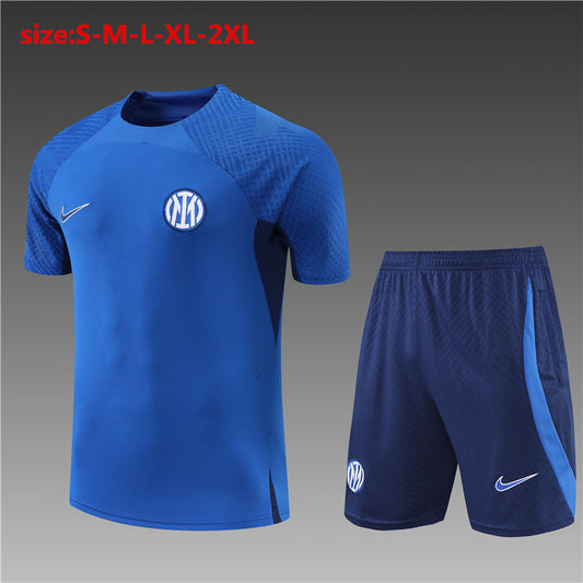 2223 Short Sleeve Inter Milan Colorful Blue