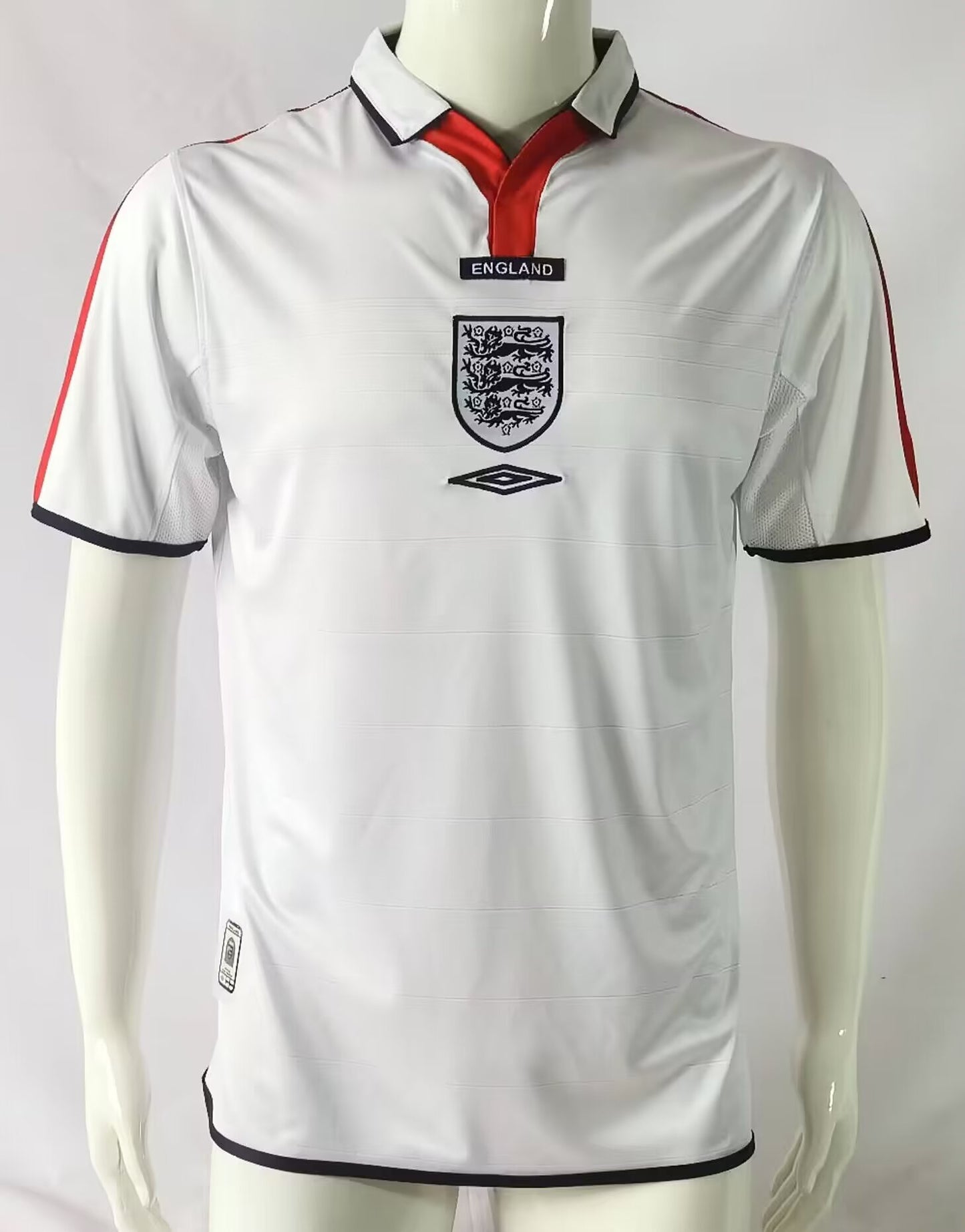 2004 England home white retro jersey