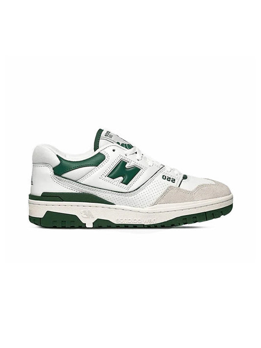 New Balance 550 White/ Team Forest Green