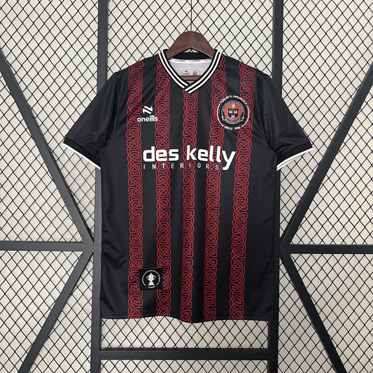 24-25 Bohemian F.C. home jersey size S-2XL