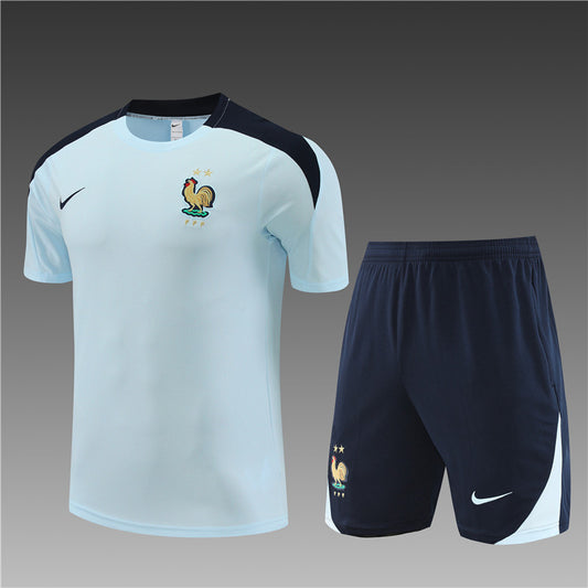 2425 short sleeve French light blue