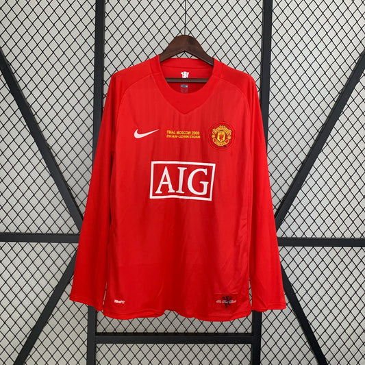 Retro long sleeve M-U 07/08 Champions League version