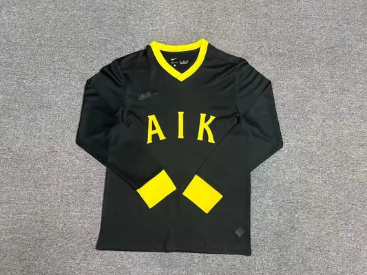 24-25 AIK Stockholm Anniversary version black long sleeves soccer jersey