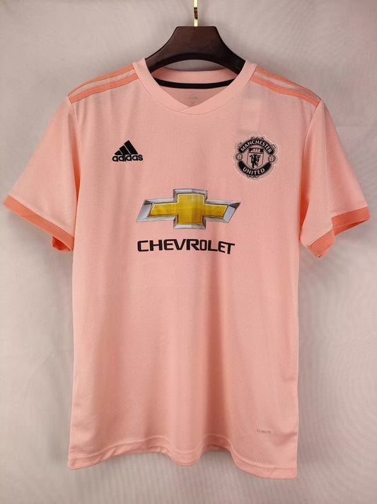 18-19 MNU away pink retro jersey