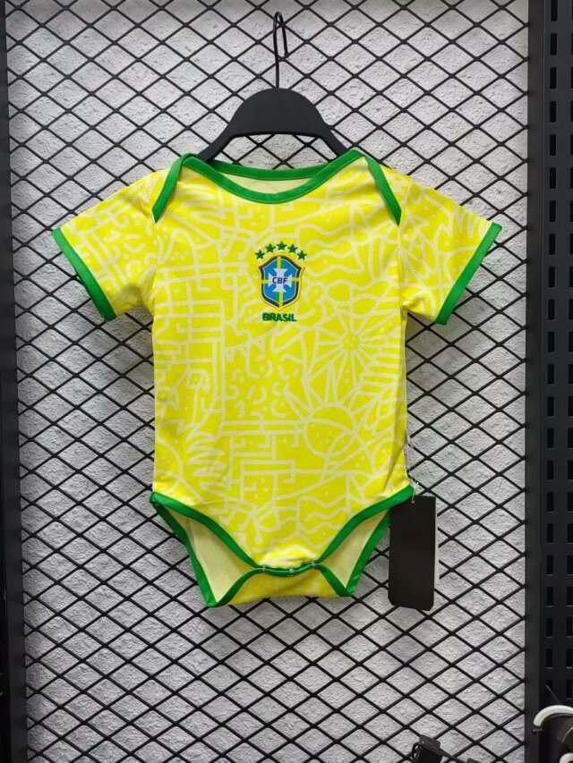 2024 Brazil home baby jersey