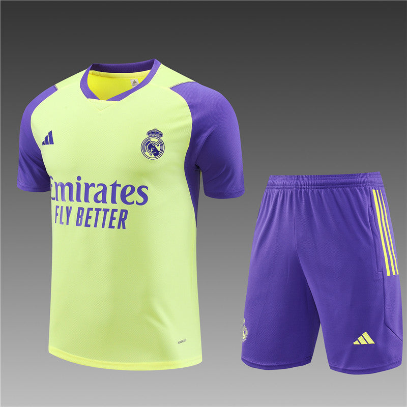 2324 Short Sleeve Real Madrid Light Yellow