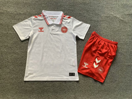 2024 Denmark away white kid kit