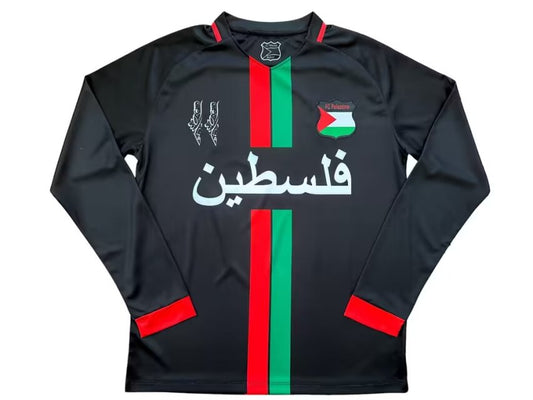 24-25 Palestine black long sleeve jersey