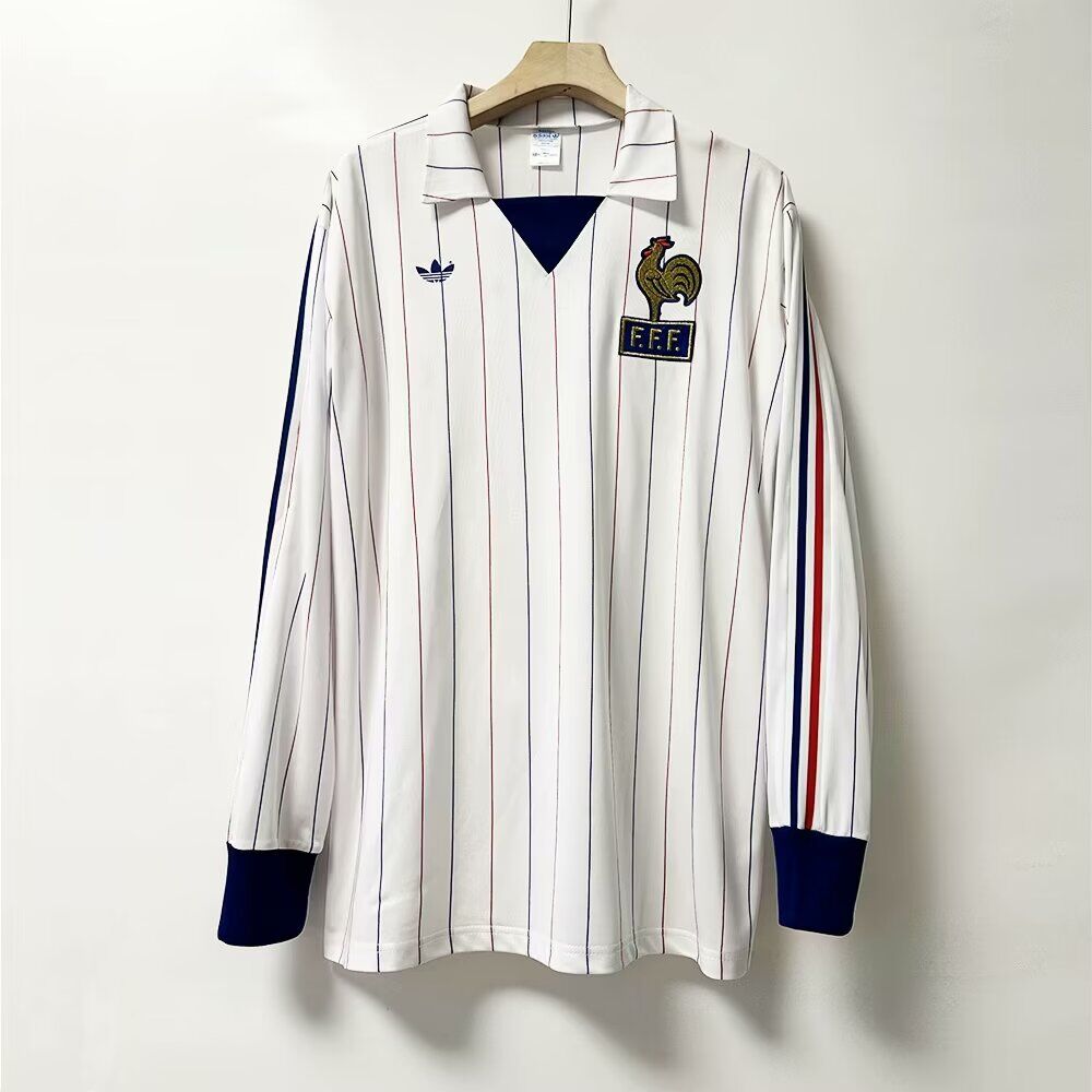 1980-82 France away long sleeve retro jersey