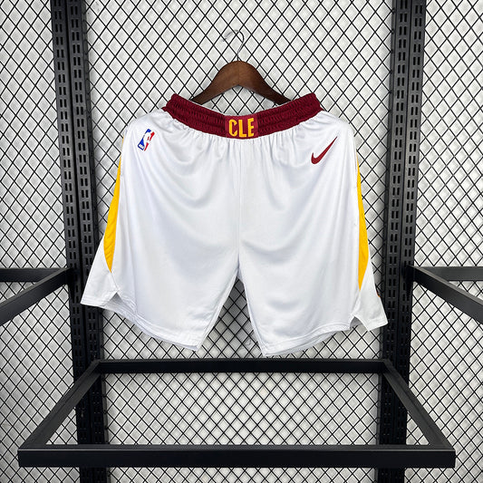 Cavaliers home white NBA shorts