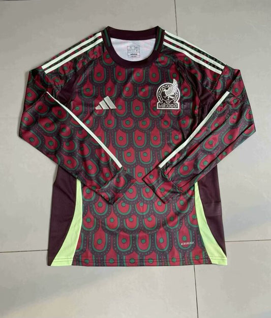 2024 Mexico home long sleeve soccer jersey