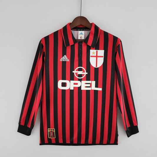 Retro Long Sleeve 99/00 AC Milan home