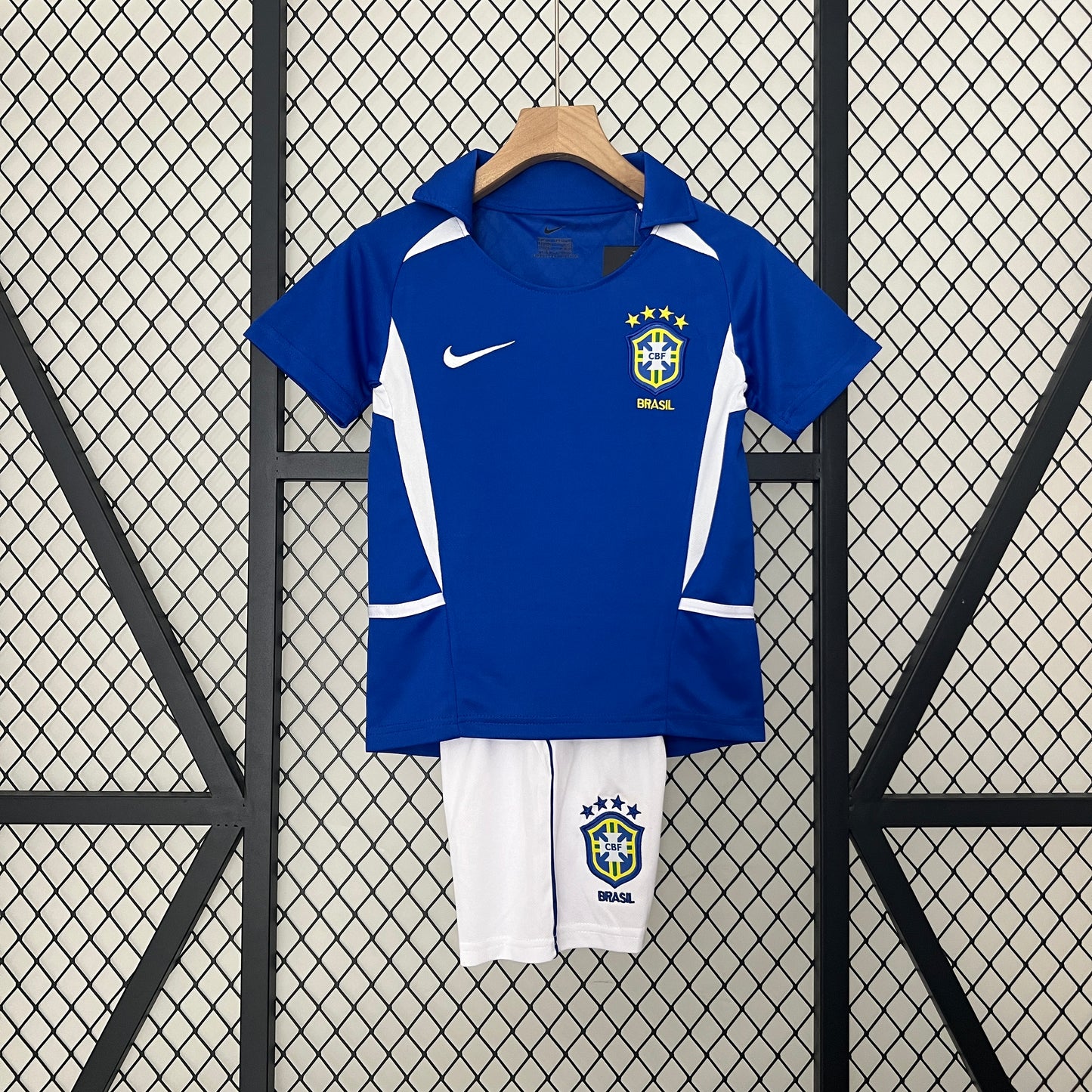 2002 Brazil away retro kid kit