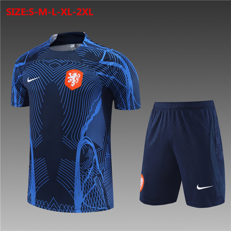 2223 short sleeve Dutch royal blue