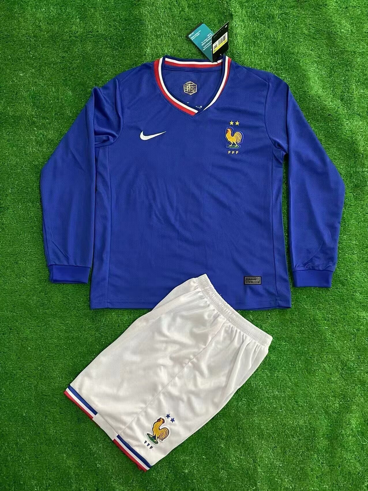 2024 France home long sleeve kid kit